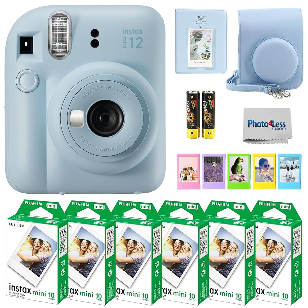 Fujifilm Instax Mini 12 Instant Camera Bundle with Fujifilm Instax Mini Instant Film Value Pack (... | Amazon (US)