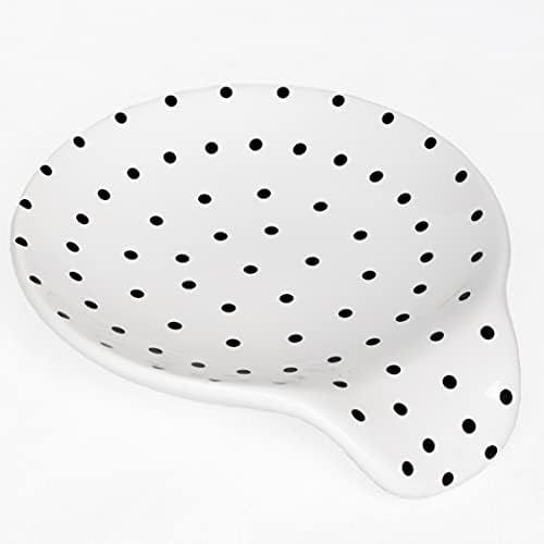 ML's Home Polka Dot Spoon Holder - Ceramic spoon rest for Kitchen Counter, Stove Top | Coffee spoon  | Amazon (US)