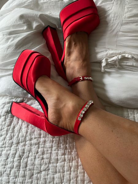 Amazon, Amazon heels, heels, Amazon heels, platform heels, platform, red platform heels, red heels, platforms