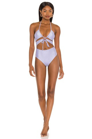 Lovers + Friends Aliah One Piece in Blue from Revolve.com | Revolve Clothing (Global)