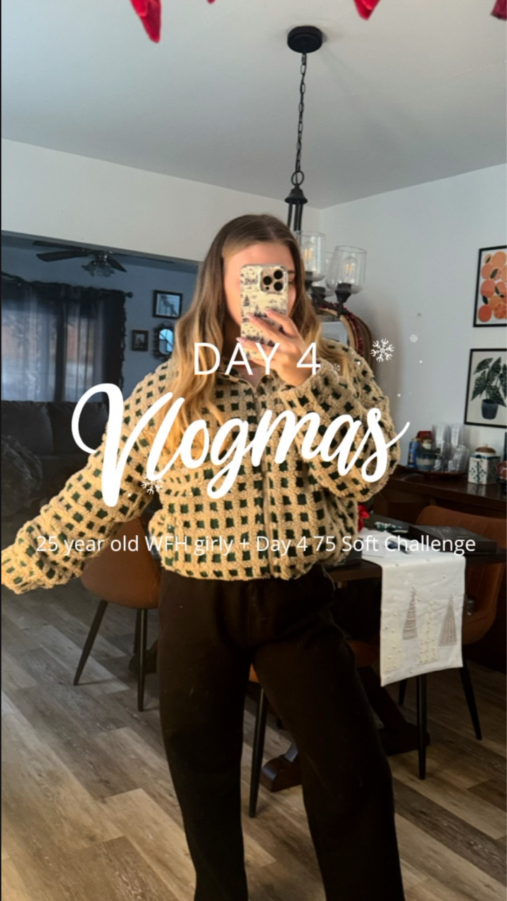 Vlogmas Day 4 + 75 Soft 🤍

Slow morning with a little TV, got my workouts in, new job, lunch date and finished up nannying. Busy, but honestly a really good day 💐

#vlogmas2026 #vlogmasday4 #75softchallenge #75soft #diml #dayinmylife #wfhlife #corporategirlie #25yearoldlife #gymgirlie #slowmorning #morningroutine #lifelately #dailyroutine #wellnessjourney #lifestylecreator #contentcreatorlife #dailyvlog #decembervibes #relatablecontent #aestheticvlog