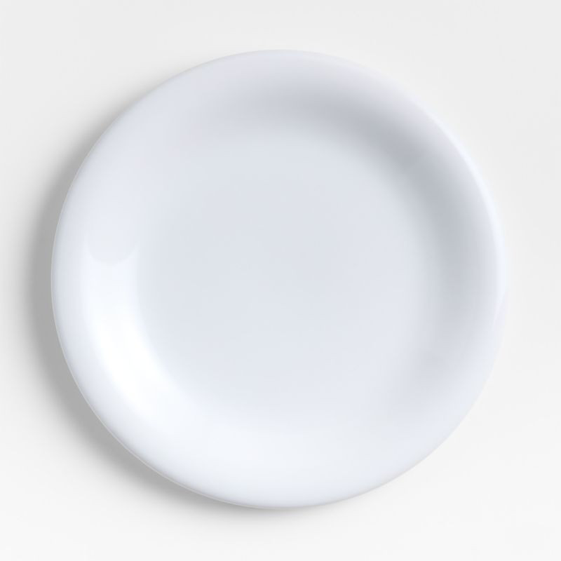 Caesna White Stoneware Dinner Plate | Crate & Barrel | Crate & Barrel