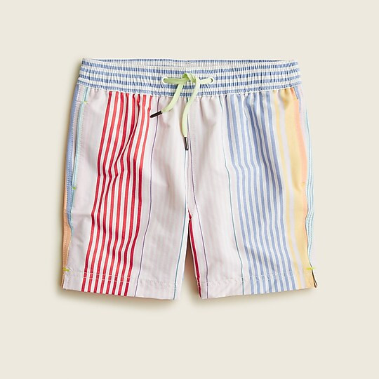 Boys' swim trunk in stripe with UPF 50+ | J. Crew US