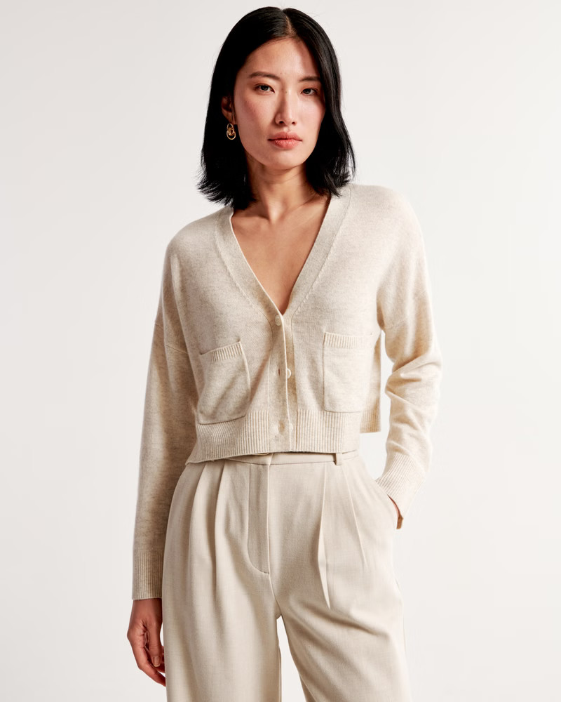 Women's Cashmere Cardigan | Women's Tops | Abercrombie.com | Abercrombie & Fitch (US)