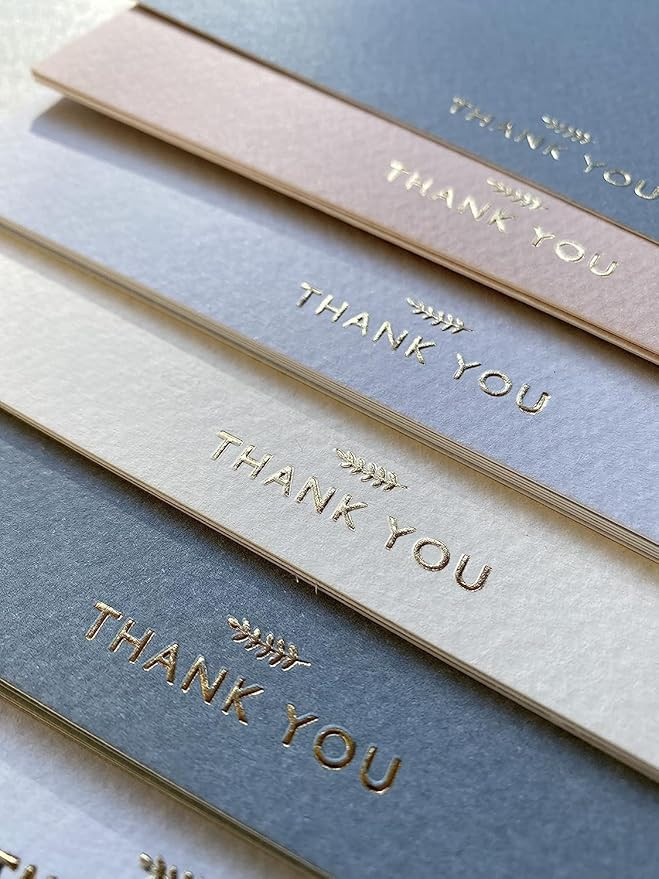 RUN2PRINT (36 Pack Thank You Cards With Envelopes & Foil Stickers - Elegant Dusty multicolored Em... | Amazon (US)
