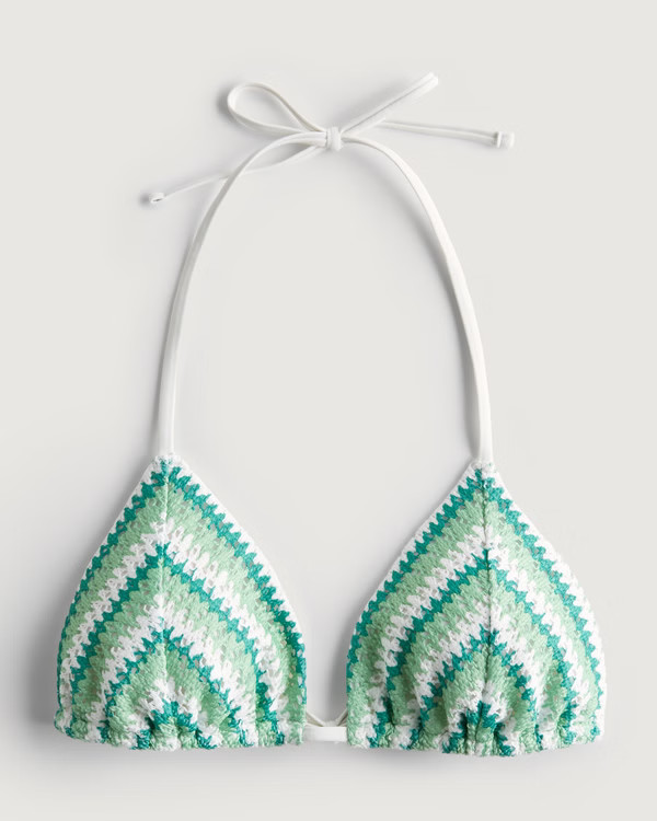 Crochet Triangle Bikini Top | Hollister (US)