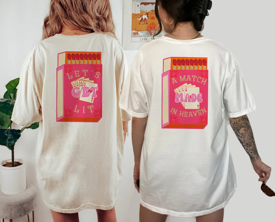 Comfort Colors Tee Bachelorette Party Shirts Match Made in - Etsy | Etsy (US)