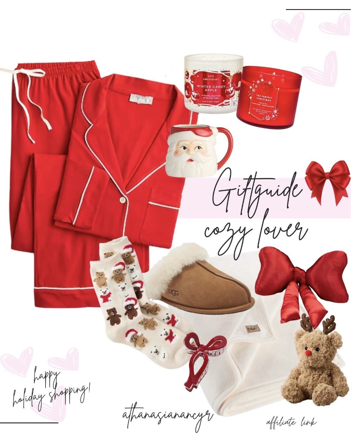 Gift guide for the cozy lover , Christmas gift guide for her 
Gifts for her 
Sticking stuffer ideas for her 

Teddy bear socks , Christmas pjs , Christmas candles , comfy blanket , bow pillow , bow hair clips , Ugg slippers for women , Santa mug  


#LTKSeasonal #LTKSaleAlert #LTKFindsUnder50 #LTKFindsUnder100 #LTKHome #LTKCyberWeek #LTKGiftGuide #LTKHoliday
