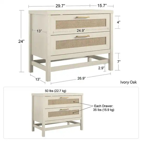 Avenue Greene Leeds 2 Drawer Nightstand - Bed Bath & Beyond - 34412687 | Bed Bath & Beyond