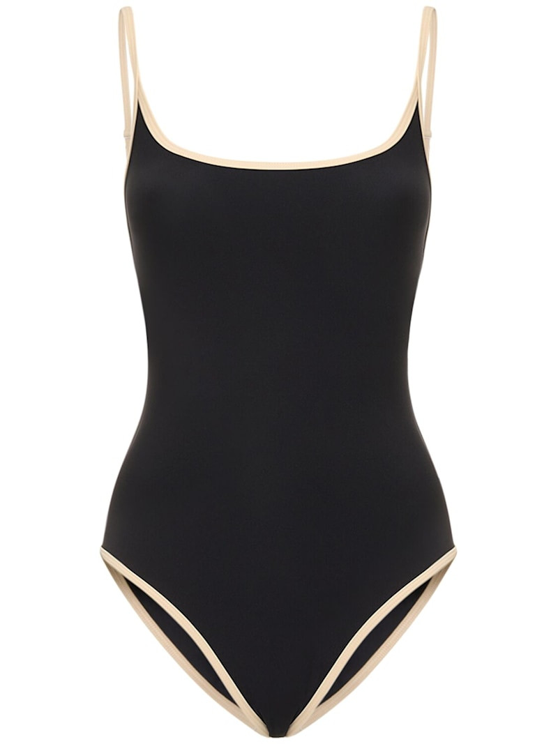 Contrast hem one piece swimsuit - Toteme - Women | Luisaviaroma | Luisaviaroma