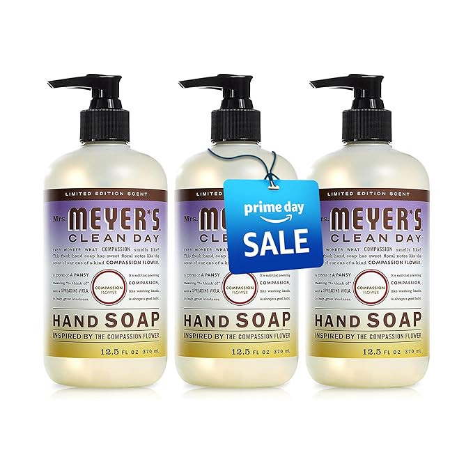 MRS. MEYER'S CLEAN DAY Hand Soap, Made with Essential Oils, Biodegradable Formula, Compassion Flo... | Amazon (US)