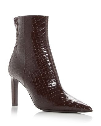 Jimmy Choo Women's Frankie 85 Croc Embossed Booties   | Bloomingdale's Shoes | Bloomingdale's (US)