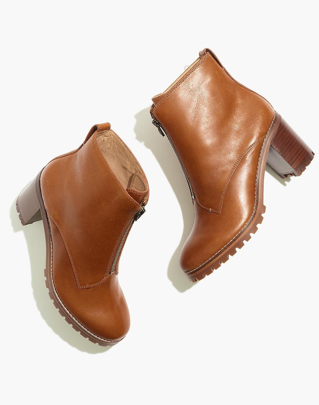 The Alyce Zip-front Lugsole Boot | THE YES