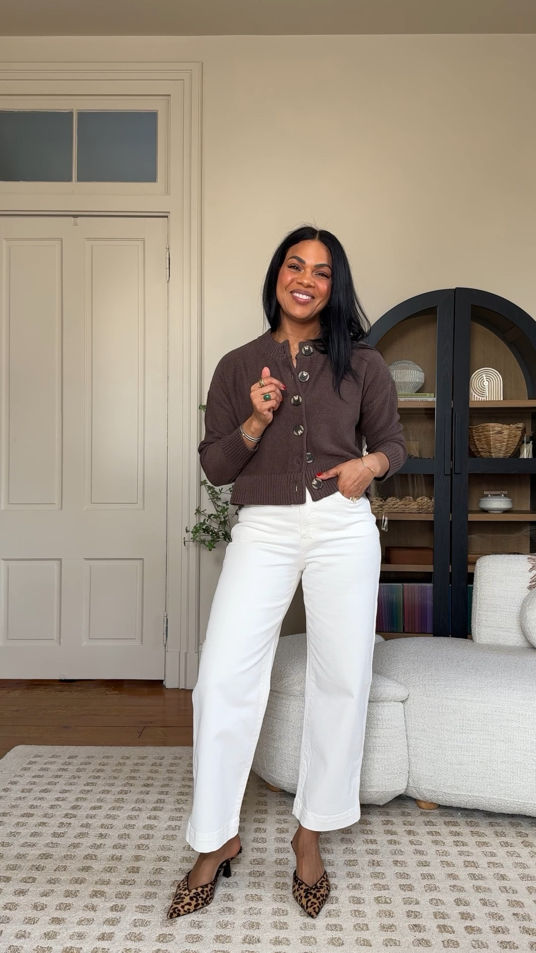 Sharing this boxy, 100% cotton, cropped, cardigan sweater. Love the patterned buttons! Pairs well with everything & can wear in summer. 

#LTKStyleTip #LTKWatchNow #LTKOver40