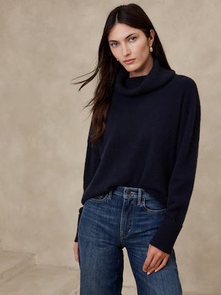 Astrid Boiled Cashmere Turtleneck Sweater | Banana Republic (US)