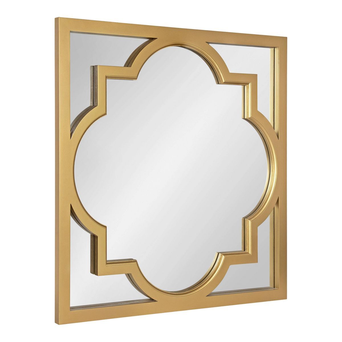 30" x 30" Hogan Scallop Wall Mirror Gold - Kate & Laurel All Things Decor | Target