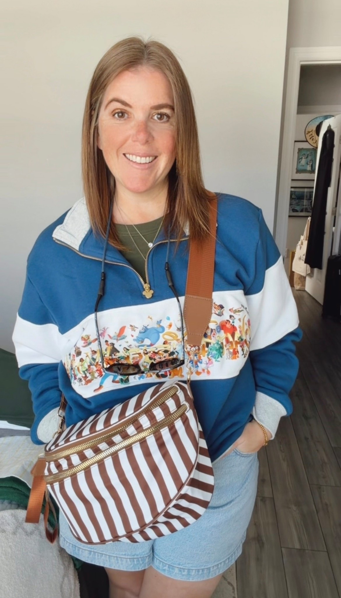Another Emmafy bag that you need!! This one is a classic with the brown and white stripes! It’s BOGO free and you get 10% off with code KRISTEN46848!

If you want to shop my WDW sweatshirt, it is available through Shop Disney! It’s super soft and runs TTS! 

#LTKootd #LTKActive #LTKTravel