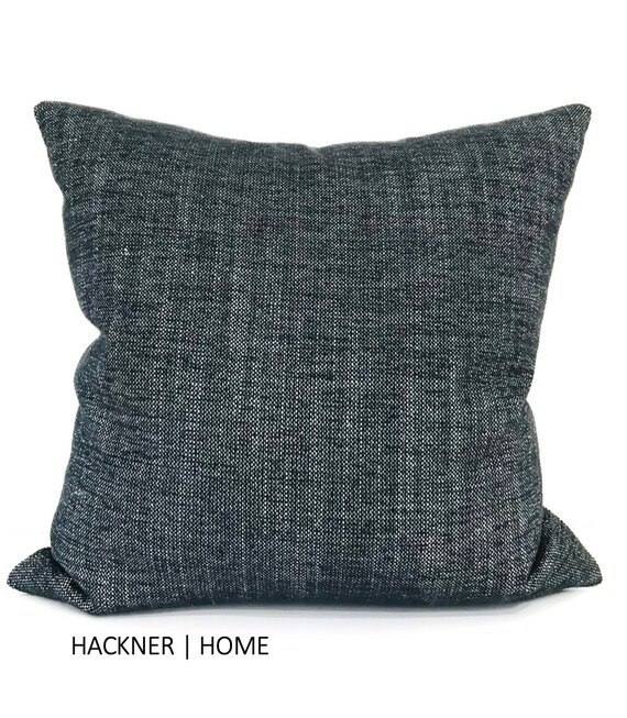 Dark Blue Woven Pillow Cover, Textured Blue Pillow Cover, Dark Blue Pillow Cover, Decorative Pill... | Etsy (US)