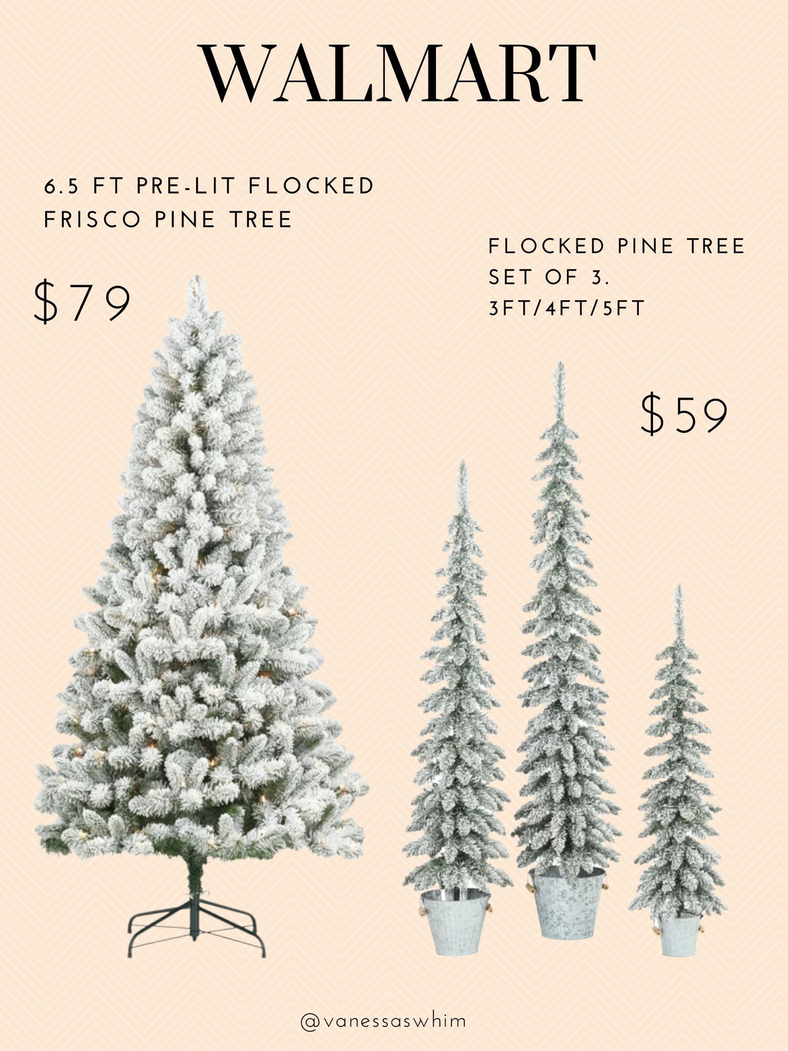 Walmart Pre-lit Christmas tree in stock and pine tree with galvanized pot set of 3!

#LTKunder100 #LTKhome #LTKSeasonal