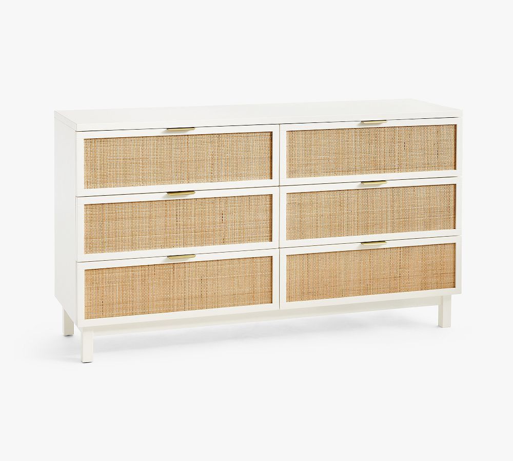 Westly Cane 6-Drawer Dresser | Pottery Barn (US)