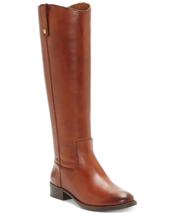 Fawne Wide-Calf Riding Leather Boots, Created for Macy's | Macys (US)