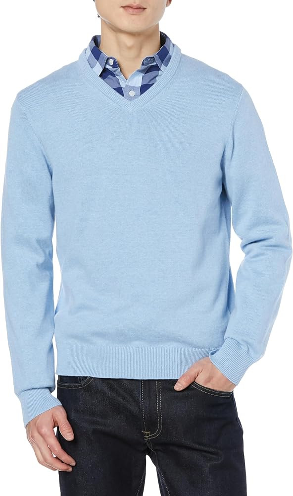 Amazon Essentials Men's V-Neck Sweater (Available in Big & Tall) | Amazon (US)