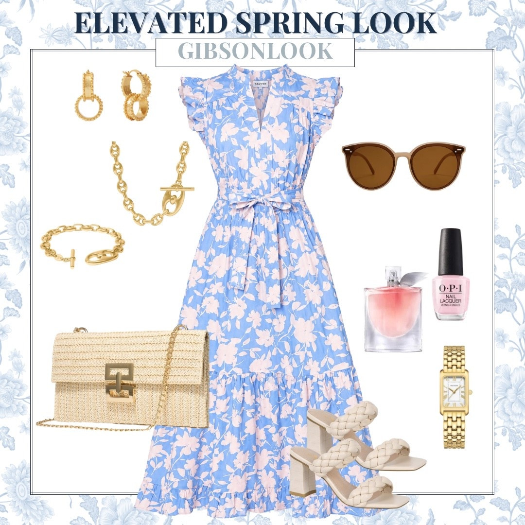 Spring dresses are always a favorite this time of year and this blue floral midi dress is such a pretty option for brunch, spring events, vacations, church, or baby showers. The soft blue floral print paired with woven accessories, braided heels, and gold jewelry gives this look a polished feminine feel that works for both casual and dressier spring plans.

Top: Small
Shoes: 7.5
Bra Size: 34DD
Height: 5’2

spring dress  floral midi dress  blue floral dress  feminine spring outfit  spring brunch outfit  vacation dress  woven handbag  braided heels  gold jewelry  Gibsonlook dress  elevated spring style  AudrieDollins

#LTKSeasonal #LTKOver40 #LTKWorkwear