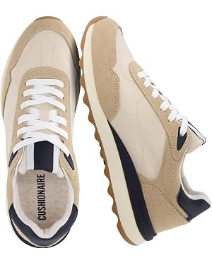 CUSHIONAIRE Kicks Fashion Sneakers for Women, Lightweight Non-Slip Lace Up Shoes with Memory Foam | Amazon (US)