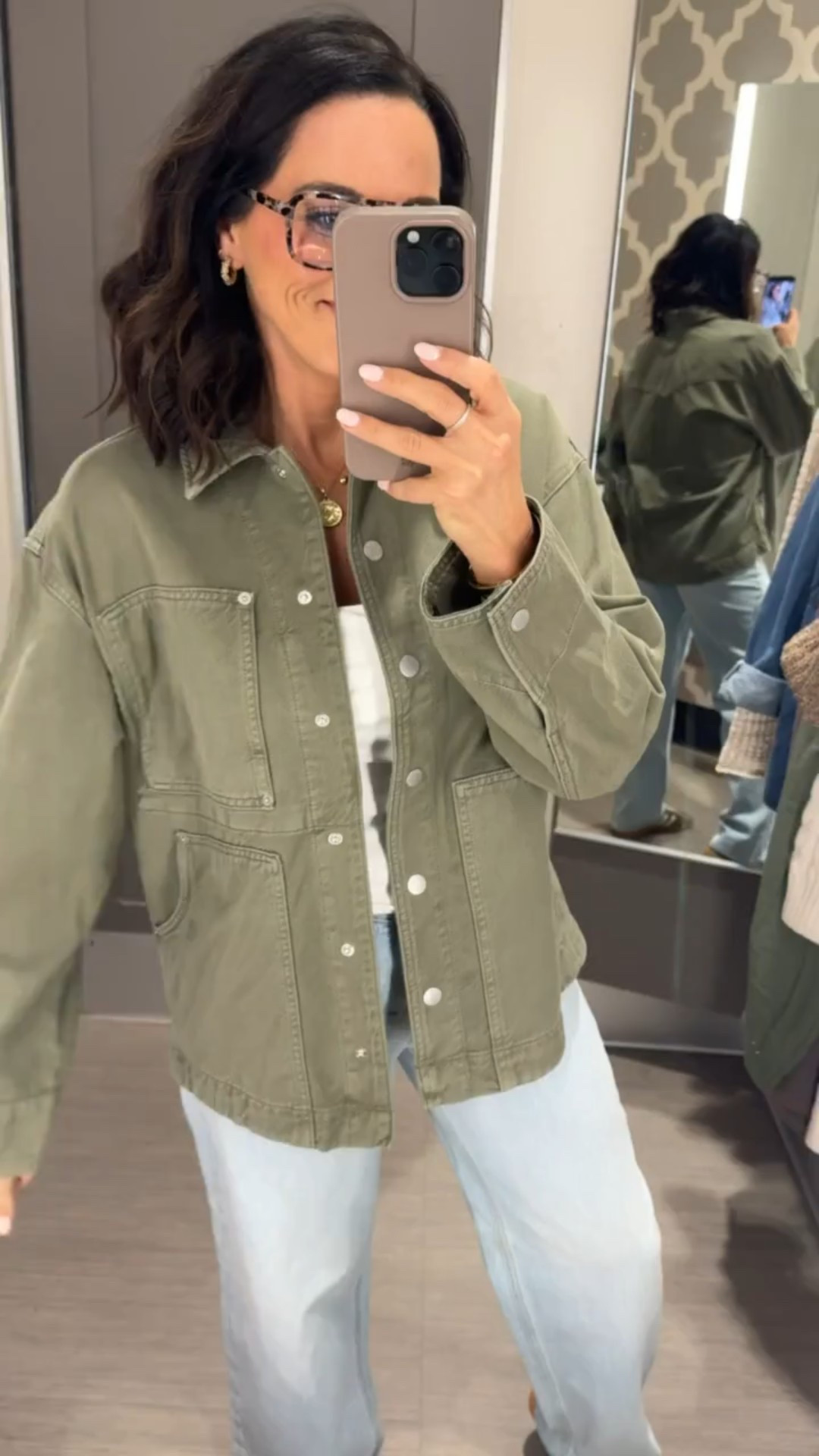 Y'all look at this outfit from @Target A perfect elevated basic for chic casual daily wear. These pants are so comfortable perfect for long work days. Loving this green jacket for the colder days! 

Mom style casual outfits target must haves brown flats women's blouses affordable target fits teacher mom approved women's fashion Vintage Pickin 

#LTKWorkwear #LTKootd #LTKmomlife