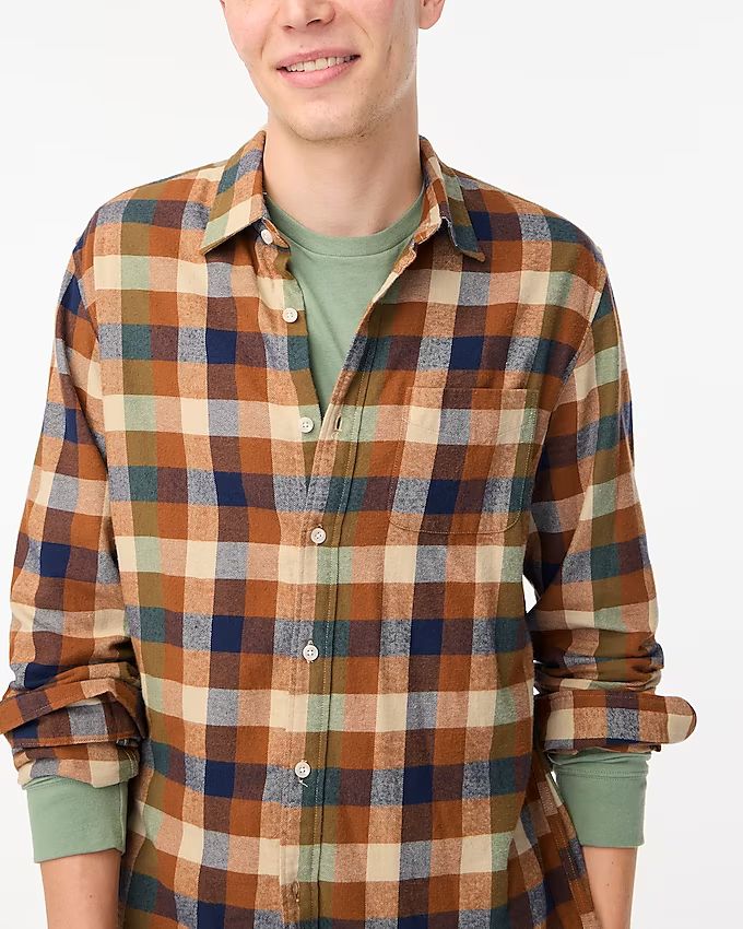 Classic gingham flannel shirt | J.Crew Factory