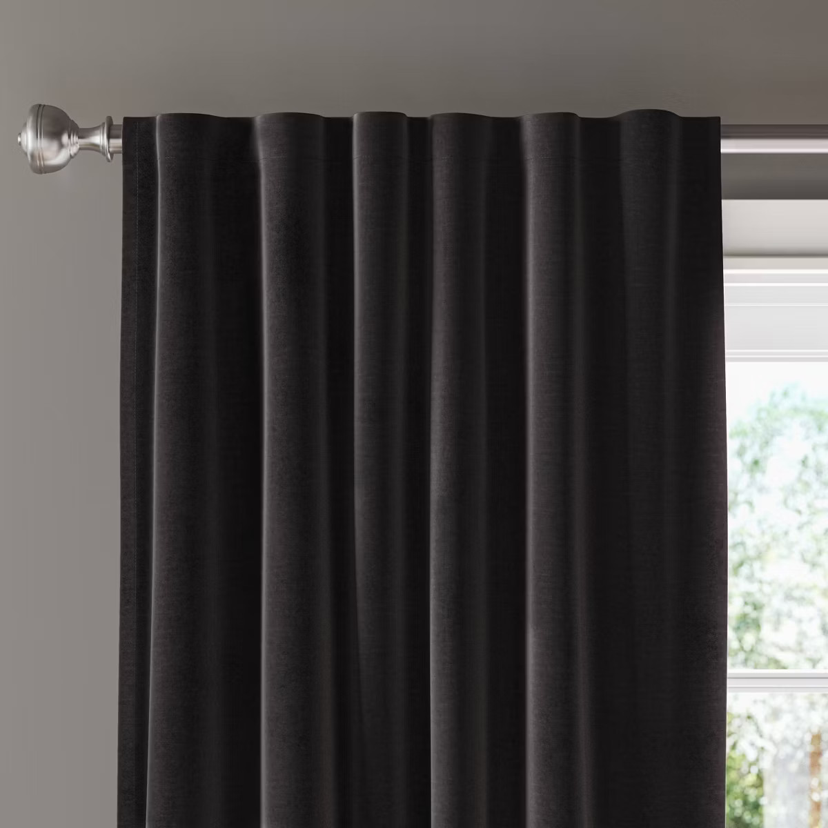 Blackout Velvet Window Curtain Panel - Threshold™ | Target