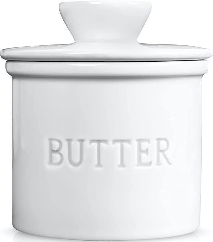 PriorityChef French Butter Crock for Counter, Butter Keeper With Water Line for Fresh Spreadable ... | Amazon (US)