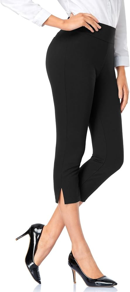 Tapata Women's Capri Dress Pants 19"/20.5" Stretch High-Waist Crop Office Work Pants Summer Casua... | Amazon (US)