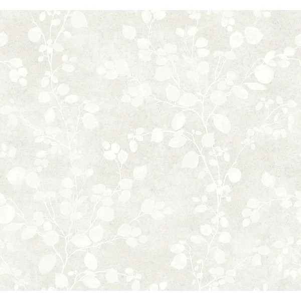 Shimmer Floral Branches Wallpaper, 27 feet long X 27 inchs Wide, Pearl Shimmer and Ivory - Overst... | Bed Bath & Beyond