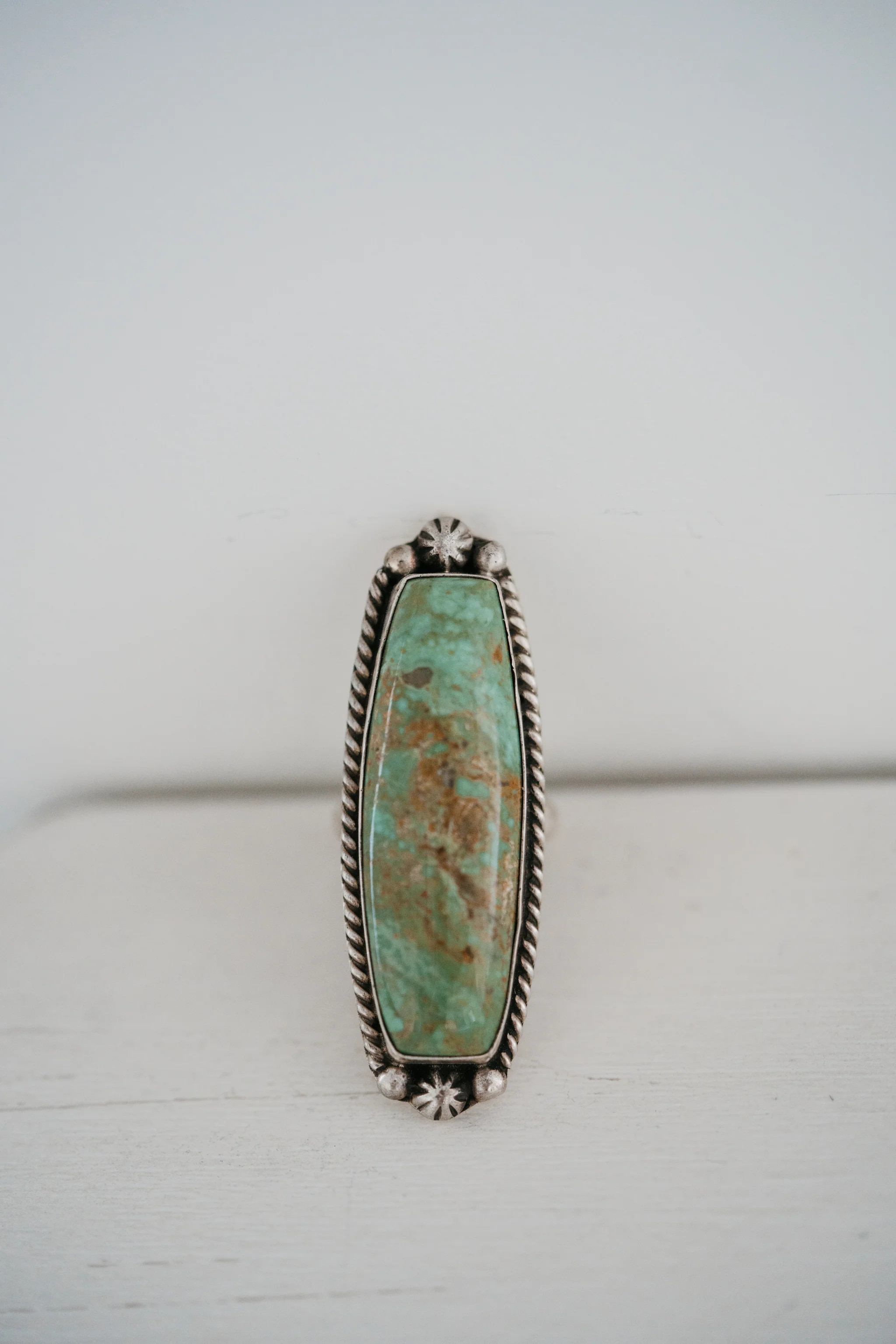 Ramones Ring | #2 | Green Turquoise | Goldie Lew Jewelry