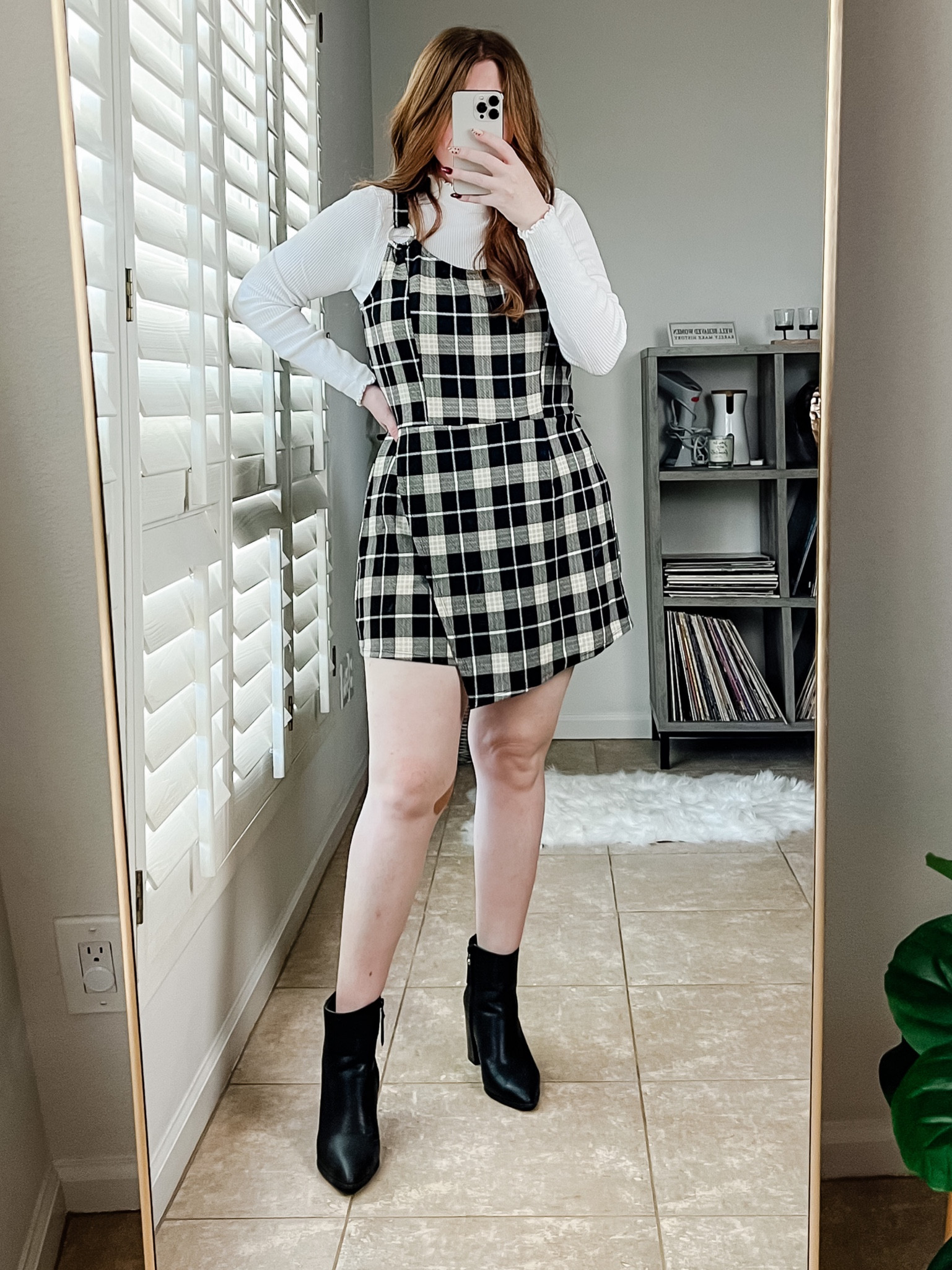 Fall outfit from Walmart. Walmart outfit. Plaid romper size xl. Walmart fashion. 

#LTKSeasonal #LTKunder50 #LTKstyletip