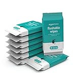 Amazon.com: Amazon Basics Flushable Adult Toilet Wipes, Fragrance Free, 8 packs, 42 Wipes per Pac... | Amazon (US)