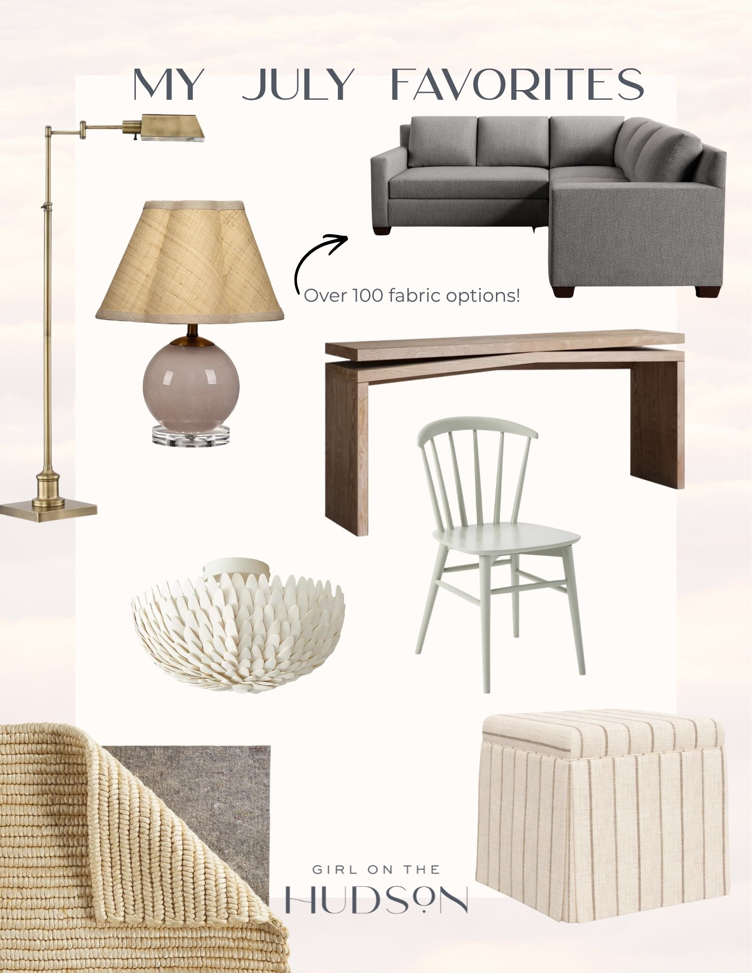 July was full of home finds I can’t stop thinking about. From timeless lighting and beautiful furniture to versatile pieces that instantly elevate a room, these are the home decor favorites that caught my eye this month and would fit seamlessly into so many spaces. If you’re looking to refresh your home, this roundup is a great place to start.

July home favorites, home decor favorites, furniture finds, designer home decor, living room furniture, accent lighting, coffee table decor, neutral home decor, interior design inspiration, timeless home style, GirlOnTheHudson

#LTKHome #LTKSeasonal #LTKmomlife