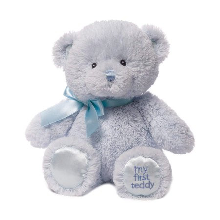 Baby My First Teddy Bear Stuffed Animal Plush, Blue, 15"", Blue teddy is perfect for cuddling and nu | Walmart (US)