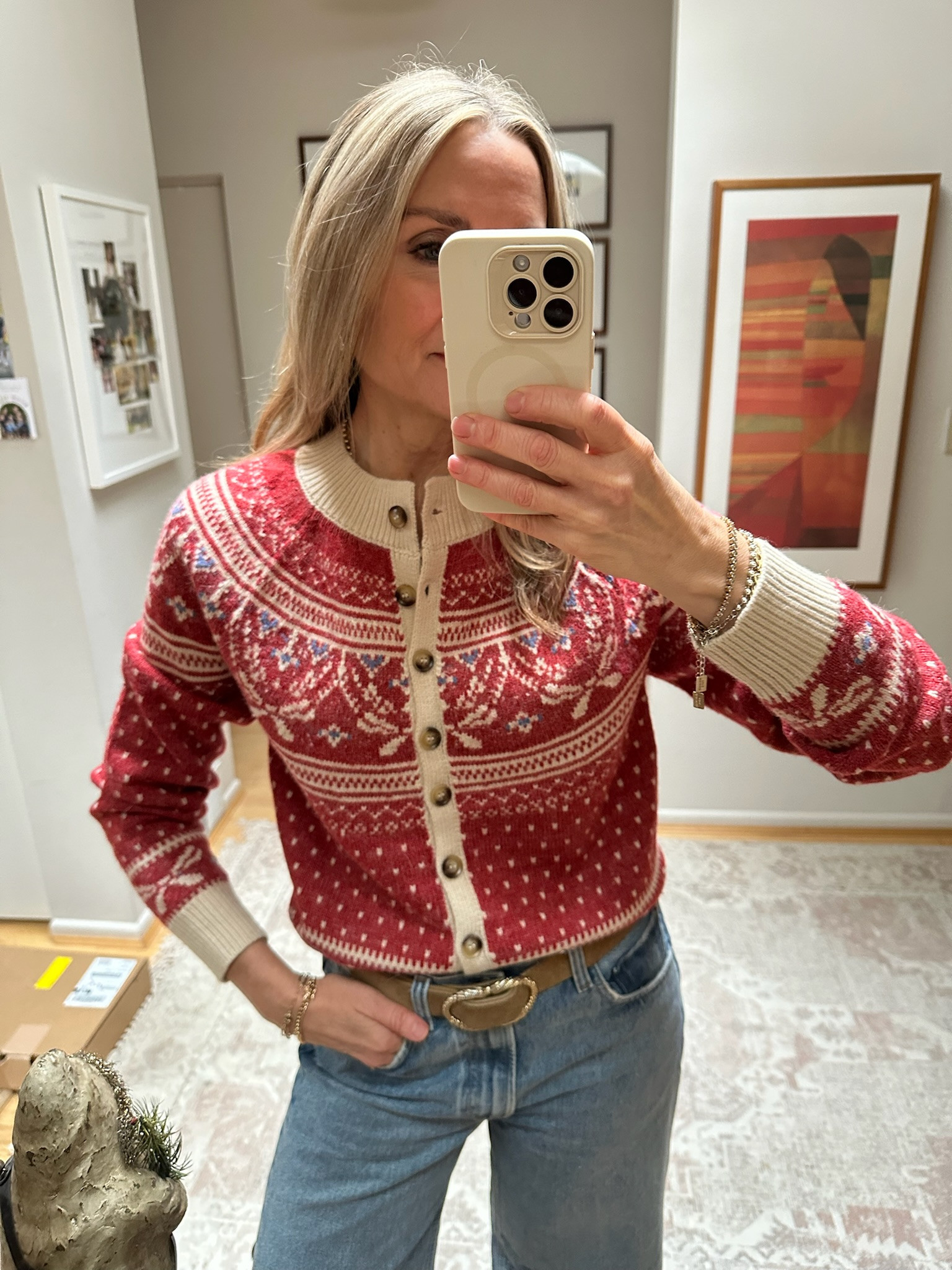 Winter outfit of the day! Absolutely love this Heartloom cardigan and light wash denim outfit. 
#LTKootd

 

 #LTKgrwm #LTKootd #LTKOver40