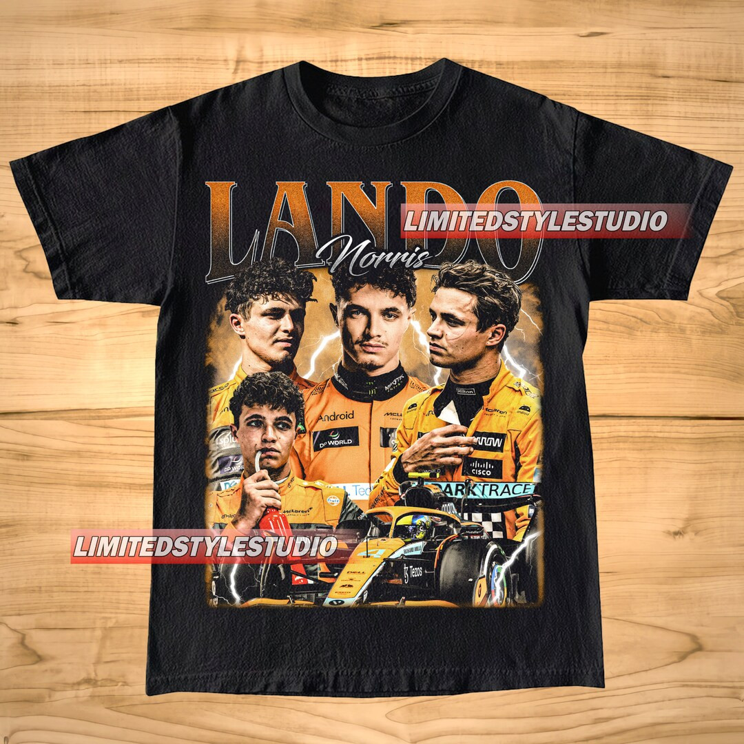 Vintage Lando Norris T-shirt, Unisex Graphic Tee for Men & Women, Racing Shirt - Etsy | Etsy (US)