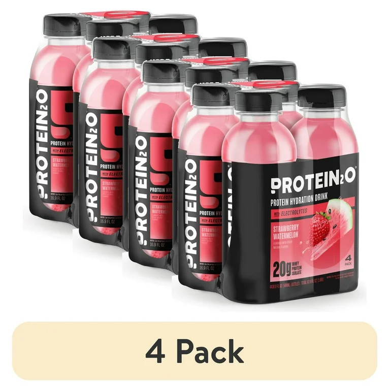 (4 pack) Protein2o 20g Whey Protein Isolate Hydration Liquid Drink, 350mg of Electrolytes, Vitami... | Walmart (US)