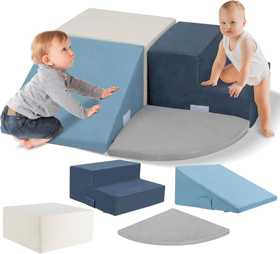 Large 4 Pcs Climbing Toys for Toddlers 1-3 Inside, Oderless & Skin-Friendly Toddler Climbing Toys... | Amazon (US)