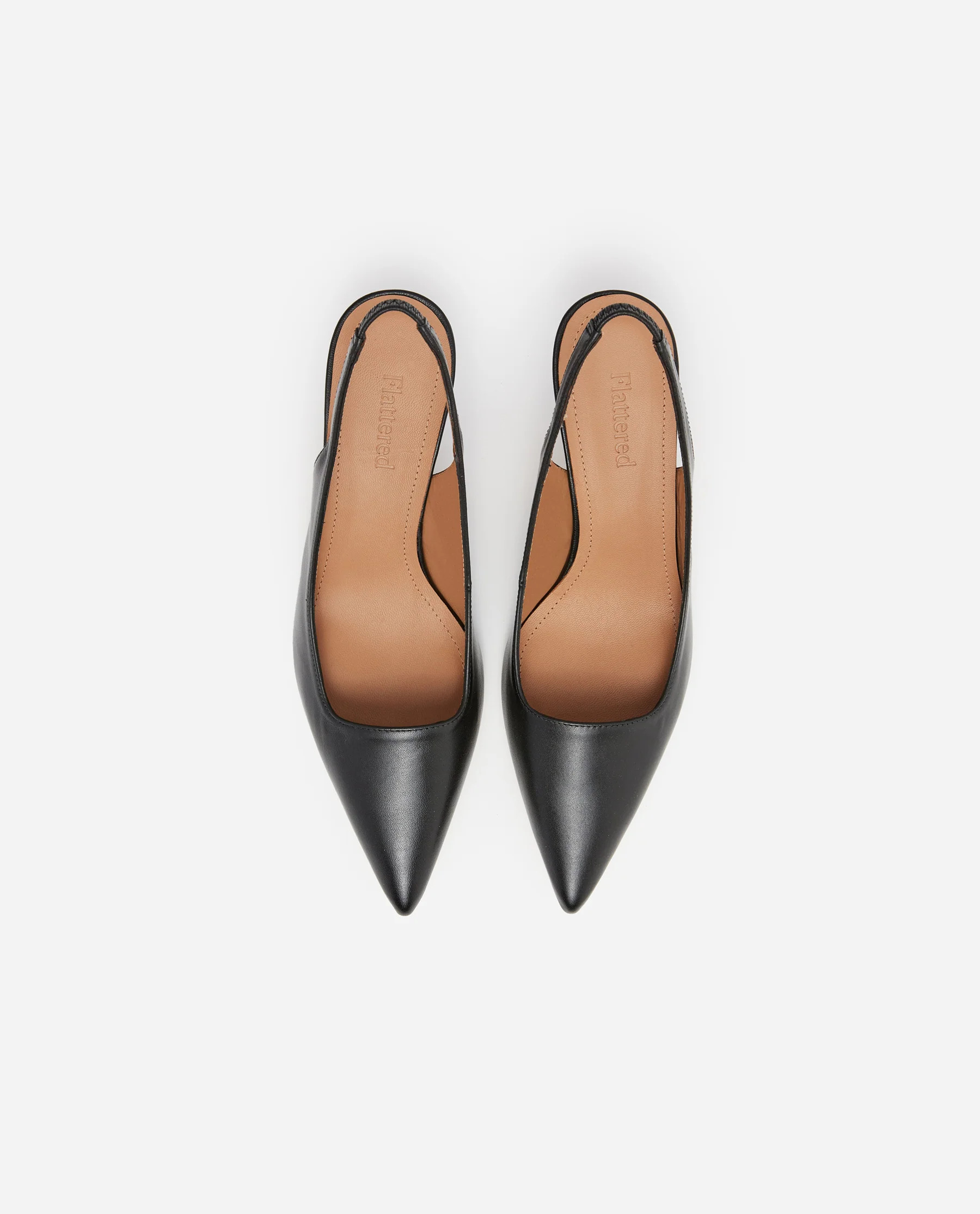 Franchesca Leather Black Heel | Flattered
