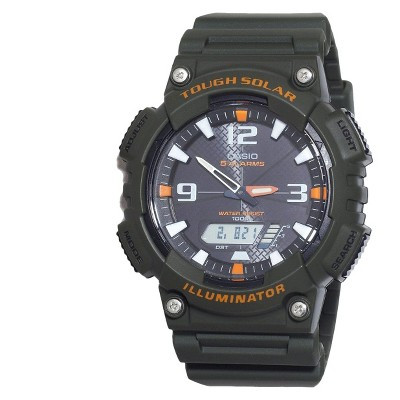 Casio Men's Solar Sport Combination Watch - Green (AQS810W-3AVCF) | Target