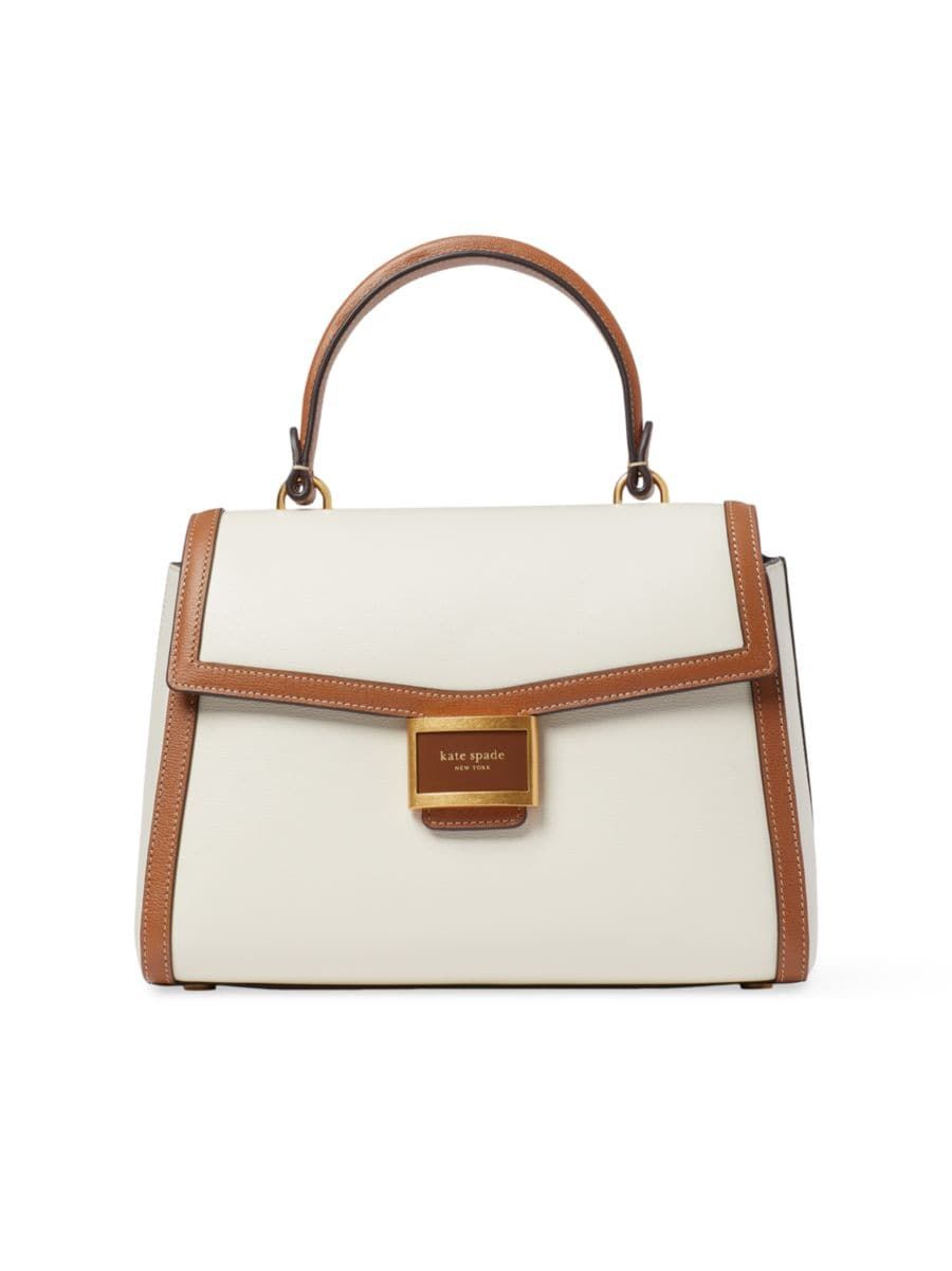 Medium Katy Leather Top Handle Bag | Saks Fifth Avenue