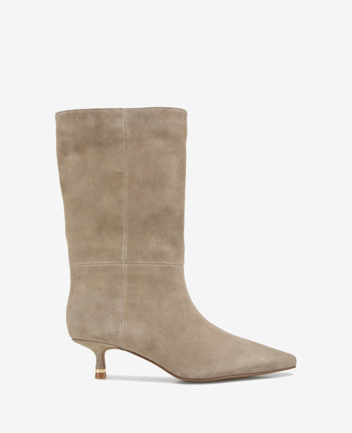 Kenneth Cole | Meryl Suede Bootie in Taupe Suede, Size: 7 | Kenneth Cole