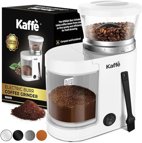 Kaffe Electric Burr Coffee Grinder (5.5oz) w/Adjustable Coarseness Settings - Flat Burr - [New Up... | Amazon (US)