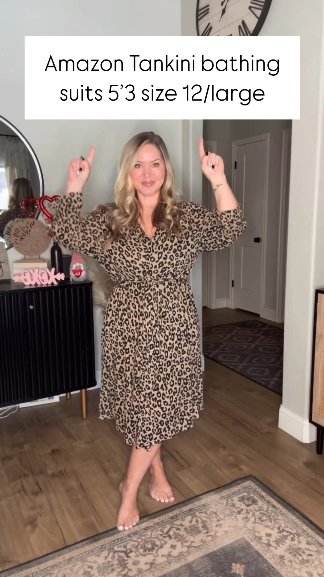 Size large in everything 

#LTKStyleTip #LTKOver40 #LTKMidsize