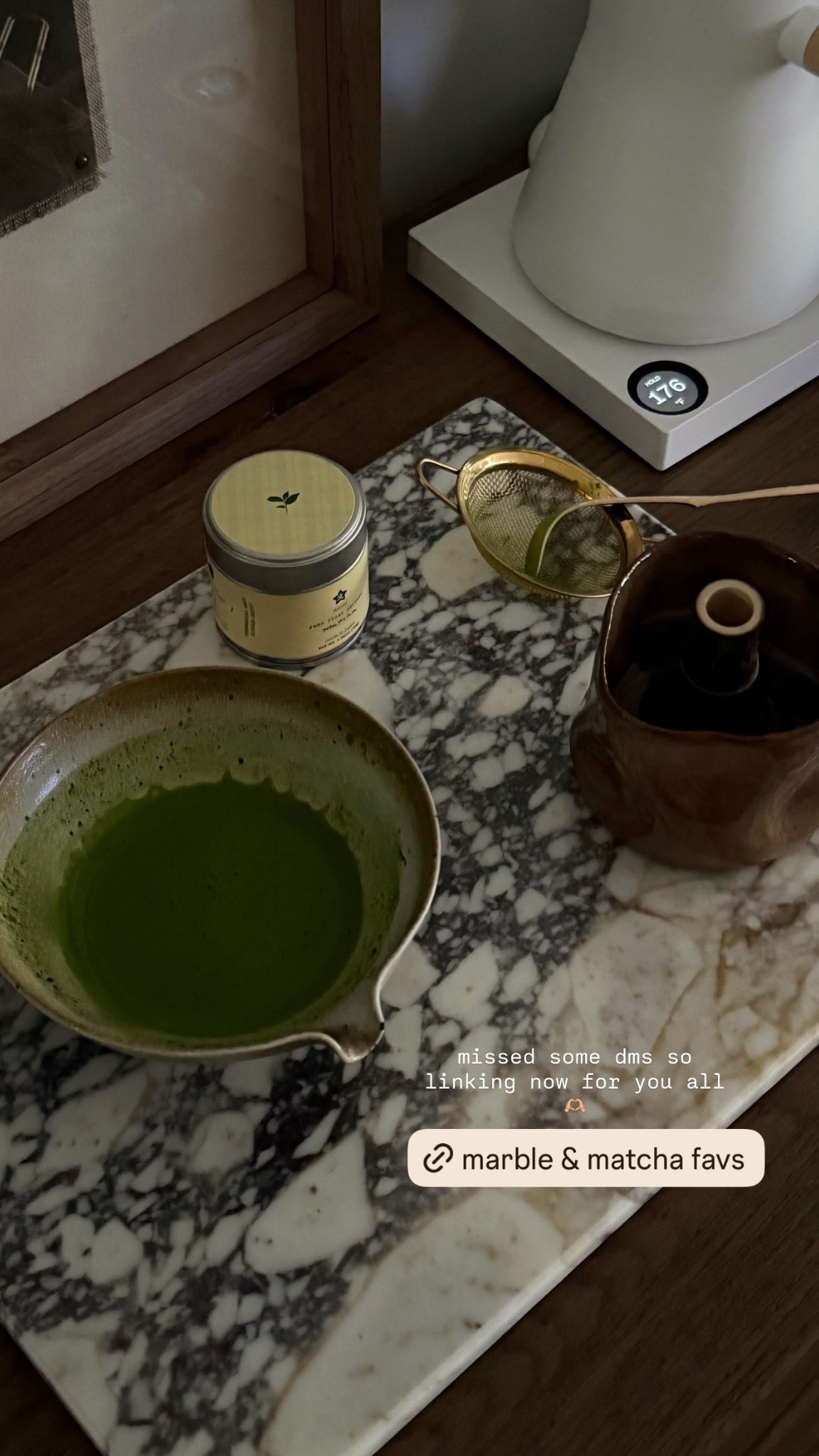 marble tray & matcha favs 

#LTKHome